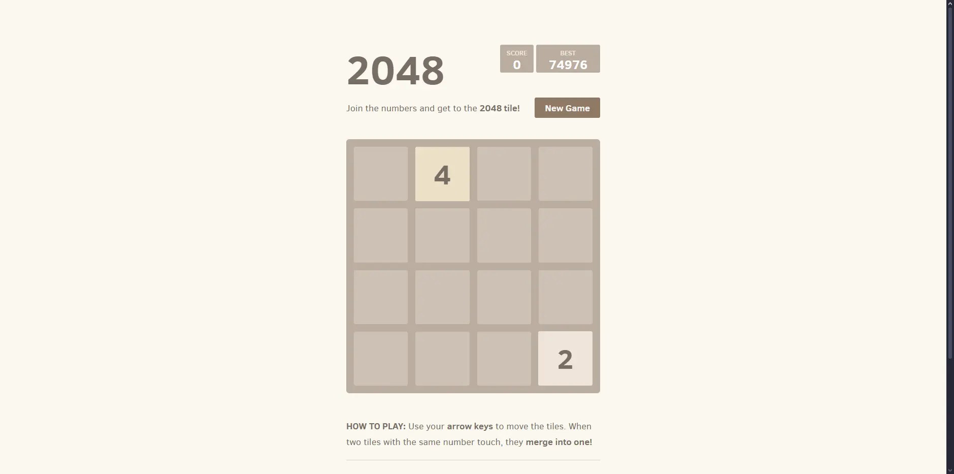 2048 Game Thumbnail